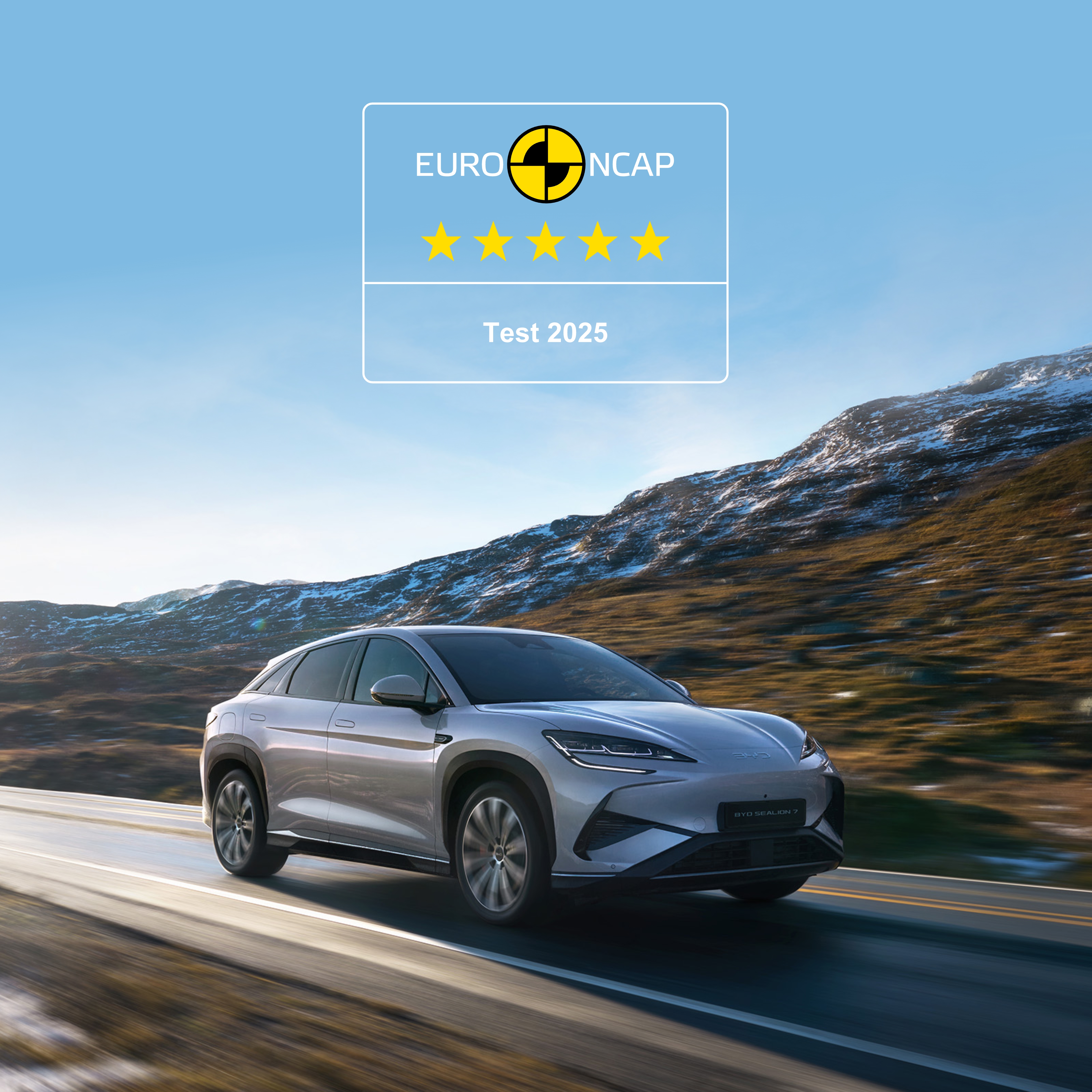 BYD SEALION 7 scores maximum five-star Euro NCAP safety rating